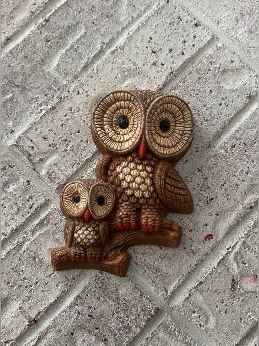 Vintage 80’s Foam Craft Owl Wall Plaque Wall Decor